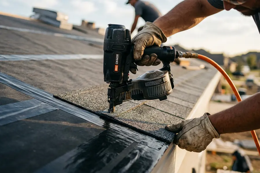 Beardman Building Services roofer sealing a fortified roof deck in Terra Ceia